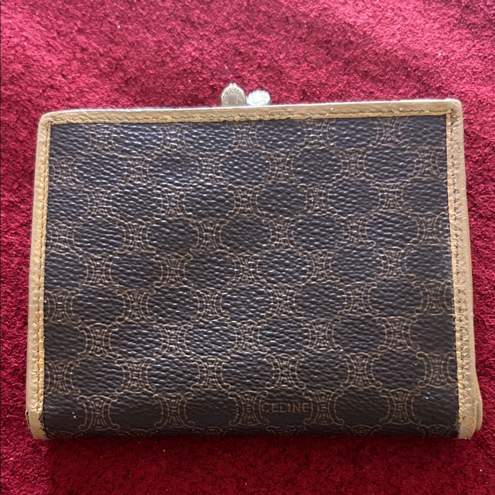 Celine Triomphe Compact Macadam Wallet - Picture 2 of 9